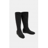 Bottes Stretch Noires Aspect Daim - Hauteur 33cm - Confort Extensible