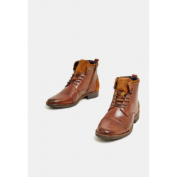 Bottines Homme en Cuir de Buffle Marron - Semelle Profilée & Zip