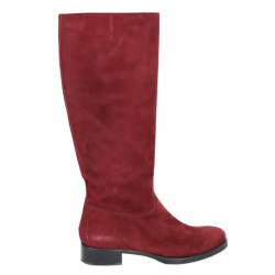 Bottes Stretch Noires Aspect Daim - Hauteur 33cm - Confort Extensible
