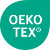 "Label international garantissant l'absence de substances nocives dans les textiles. Une certification clé pour la sécurité et le respect de la peau de nos clients.